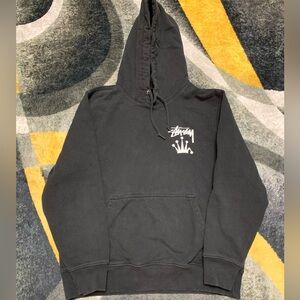 Stussy Hoodie Black Crown